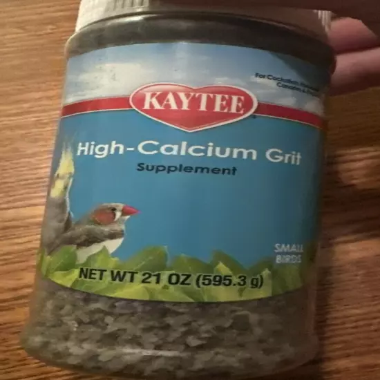 Kaytee Forti-Diet Pro Health Small Bird Hi-Calcium Grit Jar 21oz