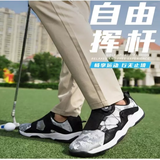 Men's and Women's Waterproof Golf Shoes Outdoor Non-slip Golf Training Shoes