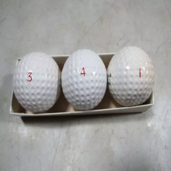 3 Vintage Peck & Peck Liquid Center Golf-Bud Golf Balls NOS 