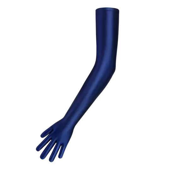 Women Stretch Glossy Shiny Gloves,Spandex,Extra Long Opera Gloves Evening Party