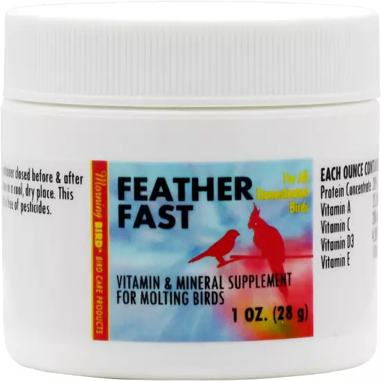 Morning Bird Feather Fast, Dietary Supplement for Moulting Birds, Mix with Bird 