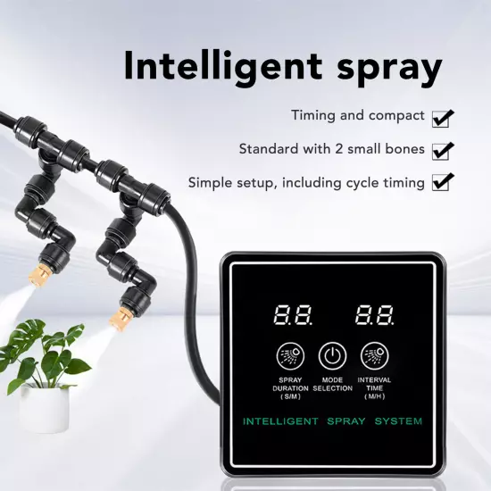 Reptile Fogger Smart Spray System Automatic Timing Humidifier 360°Adjustable