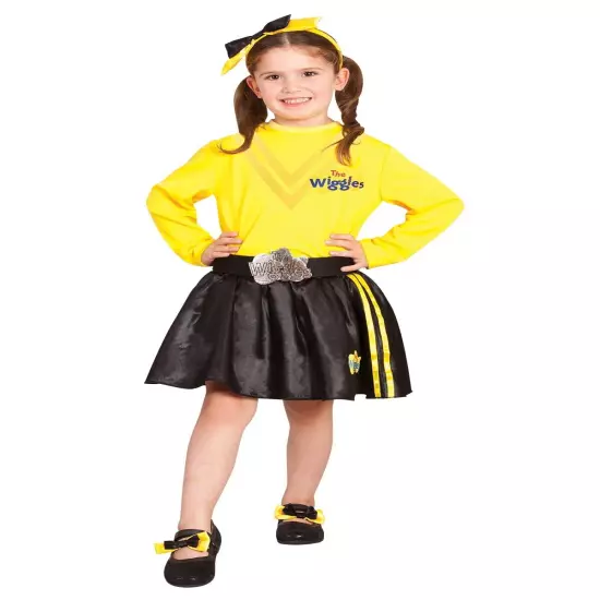 Emma The Wiggles Yellow Book Week Toddler Girls Costume Headband Shoe Bows