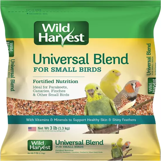 Wild Harvest Bird Seed Collection: Daily Blends Advanced Nutrition for Parakeet.