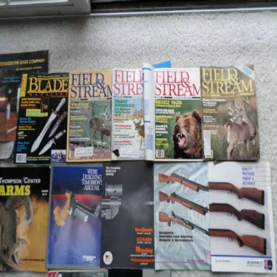 Vintage 80’s Field & Stream plus other outdoor brochures / magazines