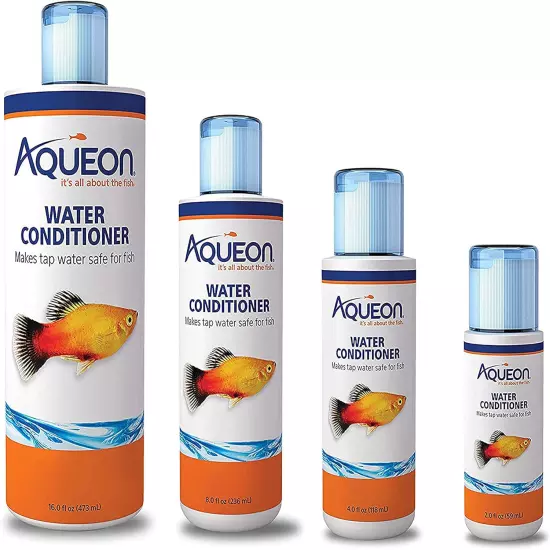 Aqueon Aquarium Fish Tank Water Conditioner Bottle, 16 Ounces