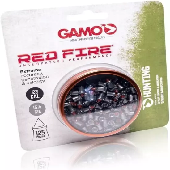 Gamo RED FIRE .22CAL QTY125 BLISTER 632270454 Pellets .22