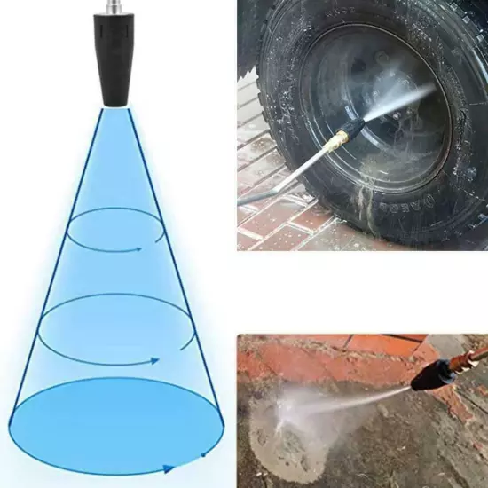 High Pressure Washer Jet Wash Dirt Blaster Rotating Turbo Tip Spray Nozzl M2G5