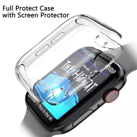 For Apple Watch 2/3/4/SE/5/6/7 Case Protector Full Cover 38/40/42/44/41/45mm