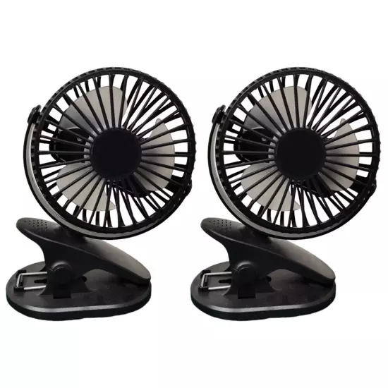 Clip On Fan Low Noise Desktop Fan Plug In 3 Speed 3 Blades for Tent Dorm Office