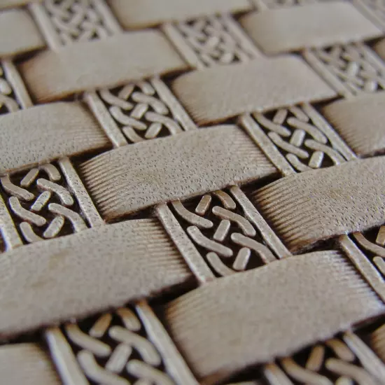 Celtic Basket Weave Leather Stamp, Stainless Steel Leather Stamping Tool