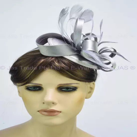 Spring Racing Race Party Melbourne Cup Feather Headband Hairband Clip Fascinator