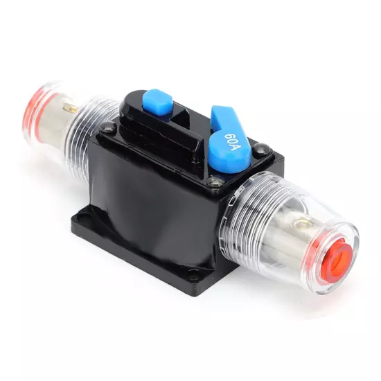 ・Auto 12V 60 Amp Car Boat Audio Manual Reset Circuit Breaker Switch Support