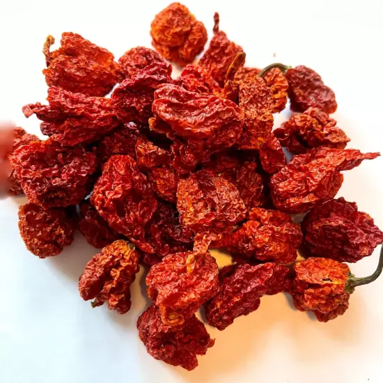 200 Super Hot Whole Dried Carolina Reaper Pepper Pods World Hottest Best Quality