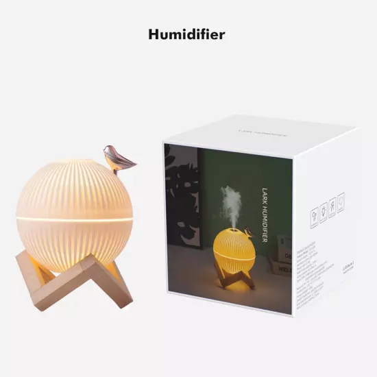 Mini Humidifier. Cute Portable Small Air Humidifier With USB For Bedroom Desk &