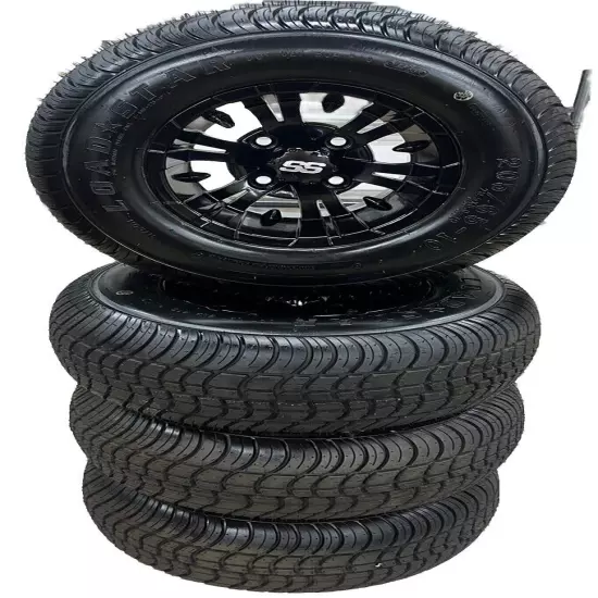 Set Of 4 205/65/10 Kenda Golf Cart Wheels & Tires