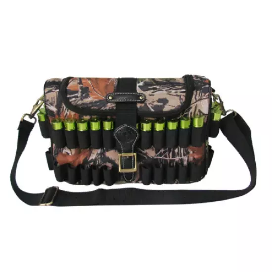 Tourbon Shotgun Cartridges Bag Clay Pigeon Shooting Camo Shells Ammo Carry Case