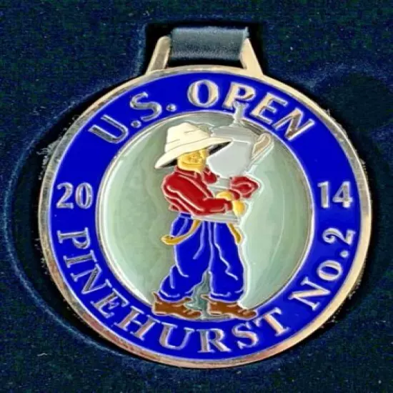  2014 U.S. OPEN GOLF CHAMPIONSHIP PUTTER BOY METAL BAG TAG PINEHURST No.2