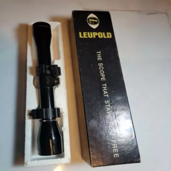 Vintage Leupold Cross Hairs Scope In Original Box M8-4X