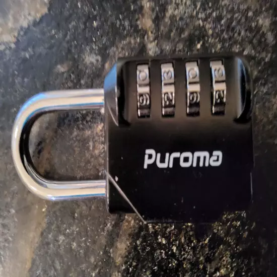 Puroma 1 Pack Combination Lock 4 Digit Locker Lock Outdoor Waterproof Padlock...