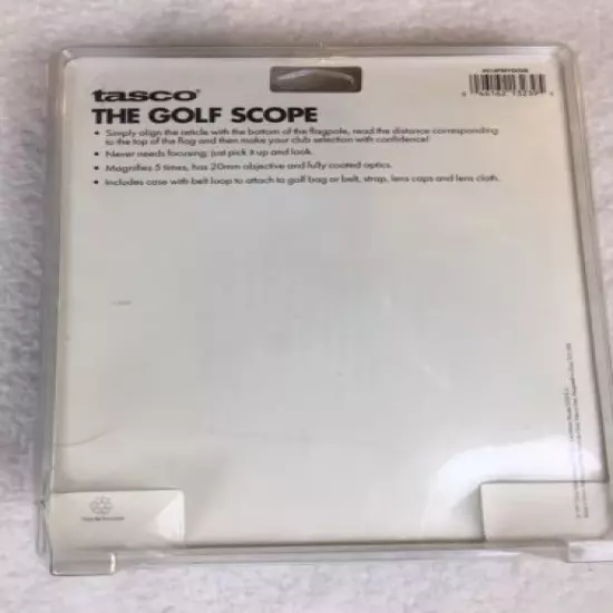 Tasco THE GOLF SCOPE Golf Scope Range Finder bundle with Golf Balls - New (33)