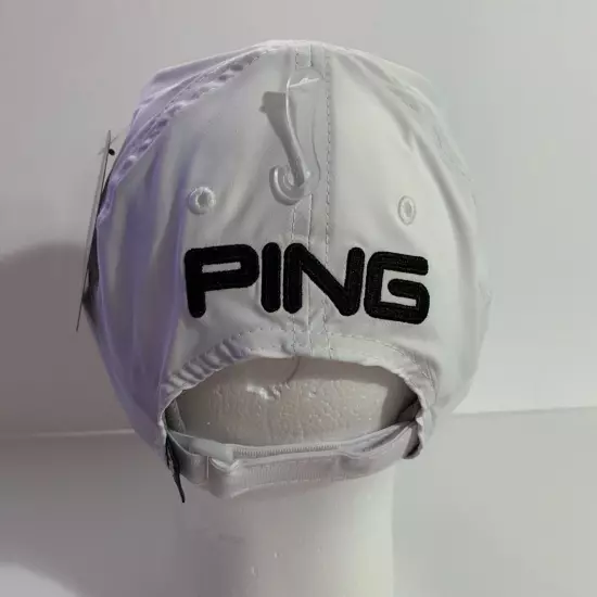 Ping Hat Golf Cap SensorCool Unstructured Adjustable Performance White Black