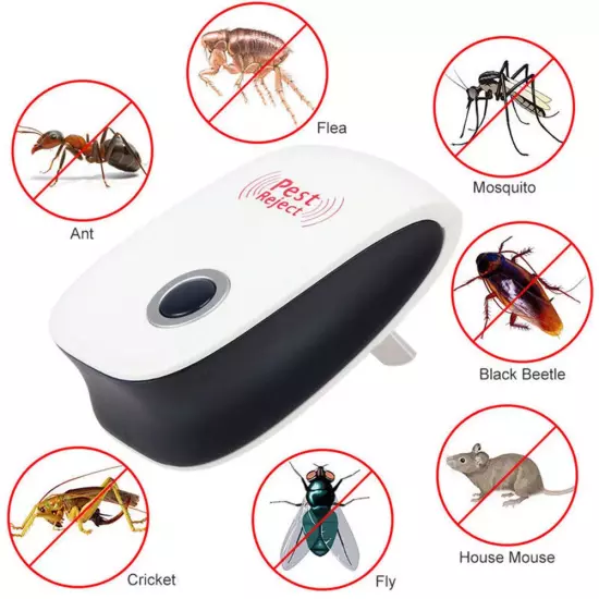 5x Ultrasonic Electronic Anti Mosquito Pest Bug Insect Cockroach Repeller Reject