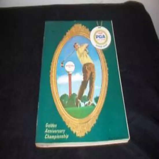 Vintage 1966 PGA Golden Anniversary Championship Golf Book Akron Ohio