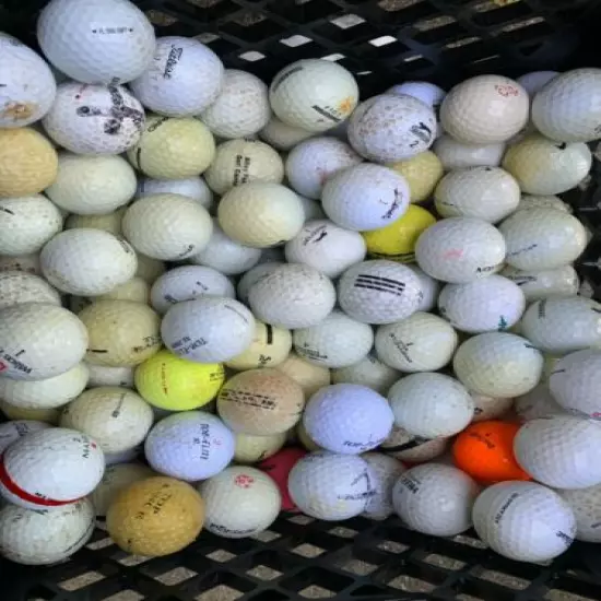 200 "Hit-Away" Golf Balls Range Style Used Shag Balls Practice Bulk