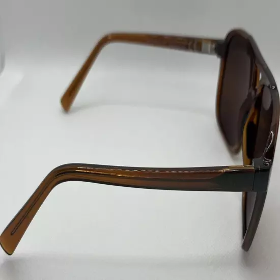 RARE Maui Jim "SILVERSWORD" 701-56 Brown w/ Iridescent Aqua Frames/Bronze Lenses