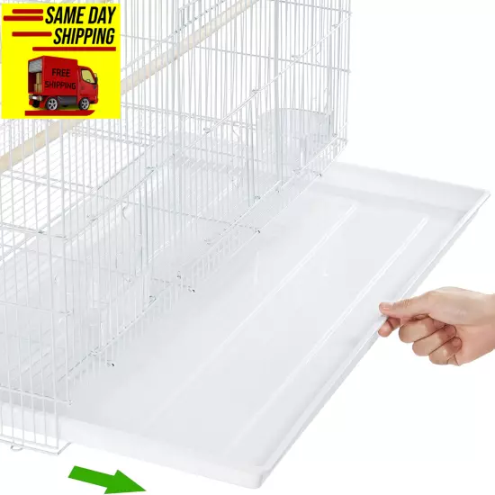 Yaheetech 30-Inch Stackable Flight Bird Cages for Parakeets Cockatiels Conures F