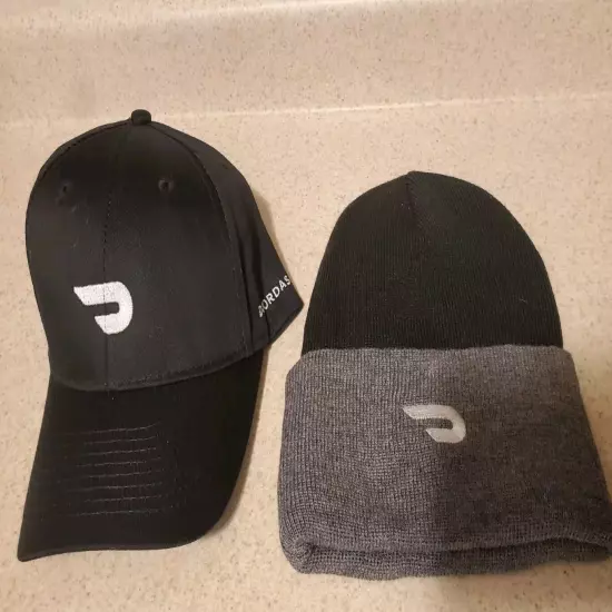 (2) DOORDASH Brand New Dasher Delivery HATS Driver BASEBALL FRESH SHIPS FREE 