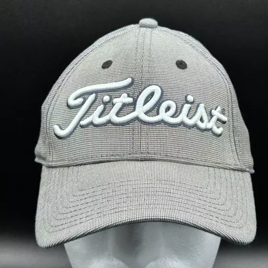 Titleist Golf Hat Gray Adult M/L A-Flex 65% Poly Used