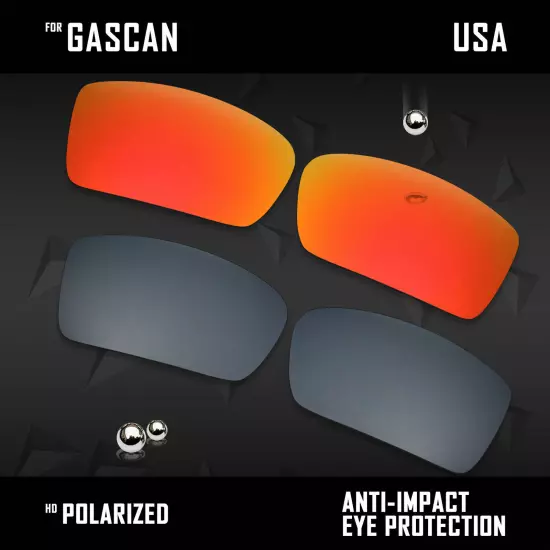 Anti Scratch Polarized Replacement Lenses for-Oakley Gascan OO9014 Options