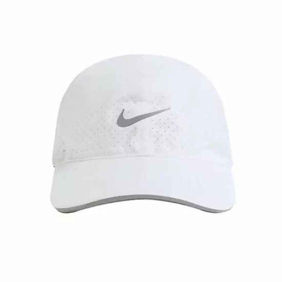 Nike Featherlight Adult Unisex Reflective Run Hat White SHIP IN BOX DC3598-100