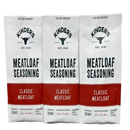 Kinders Classic Meatloaf Seasoning Mix 1.1 oz (3 Pack)