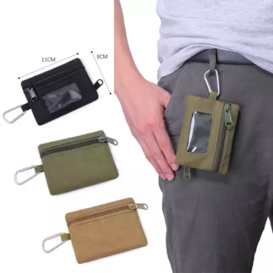 Tactical EDC Pouch Key Earphone Holder Men's Coin Wallet Purses Waist Bag New