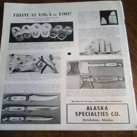 Vintage Hunting and Fishing Magazine Alaska Sportsman April 1958