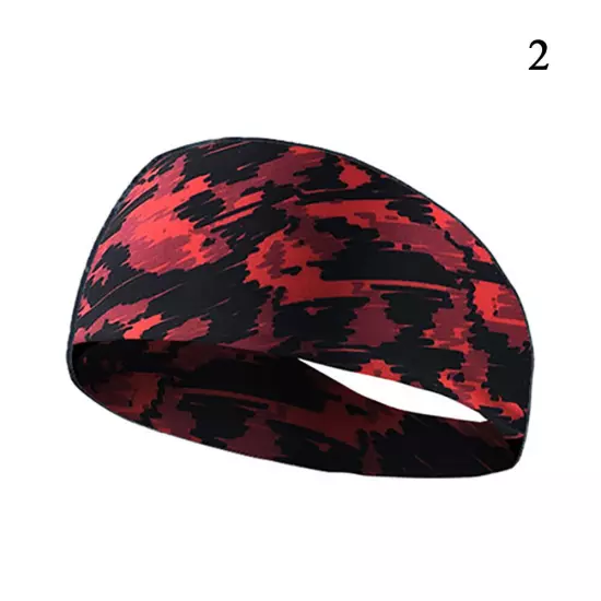 Sports Headband for Men Women Moisture Wicking Sweat Band Elastic Wide Hair Band