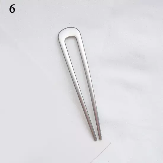 Women Hair Pin U Shaped Fork Stick French Fashion Hairstyle Metal Hair Clips -