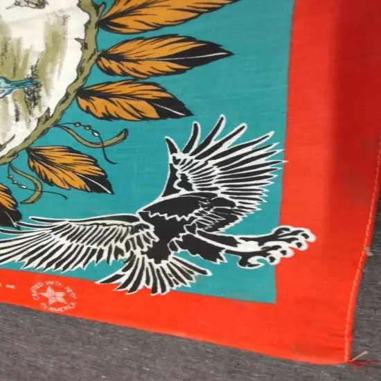 Vintage Dreamcatcher Desert Eagle Bandana Eagles & Feathers Crafted / Pride USA