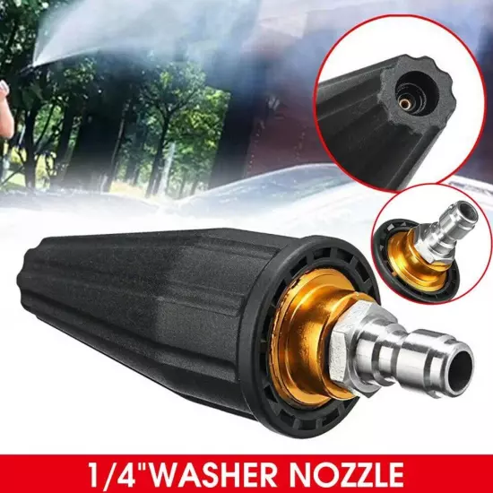 3600PSI High Pressure Washer Release Jet Wash Quick Rotating Turbo Nozzle Tip