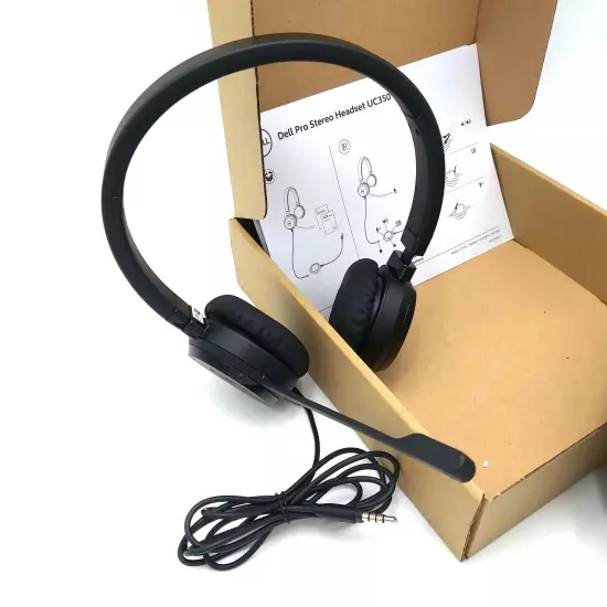 Dell Pro Stereo Headset UC350 with Microphone-Sound by Jabra