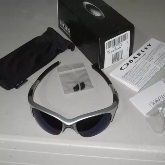 NIB / NOS OAKLEY half jacket 1.0 - Silver frames with Ice lenses (new in box!!