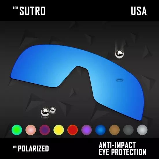 Anti Scratch Polarized Replacement Lenses for-Oakley Sutro OO9406