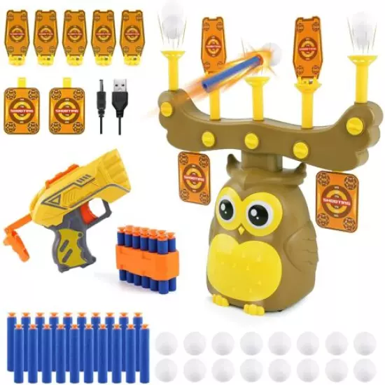 JELOSO Floating Shooting Targets Owl Hover Balls Shoot Practice Games Toys Gi...