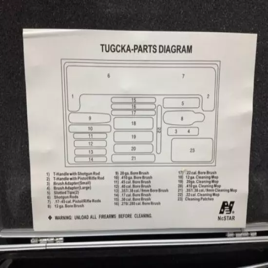 UNIVERSAL CLEANING KIT NCSTAR PISTOL RIFLE SHOTGUN Case Set Firearms Gun Care
