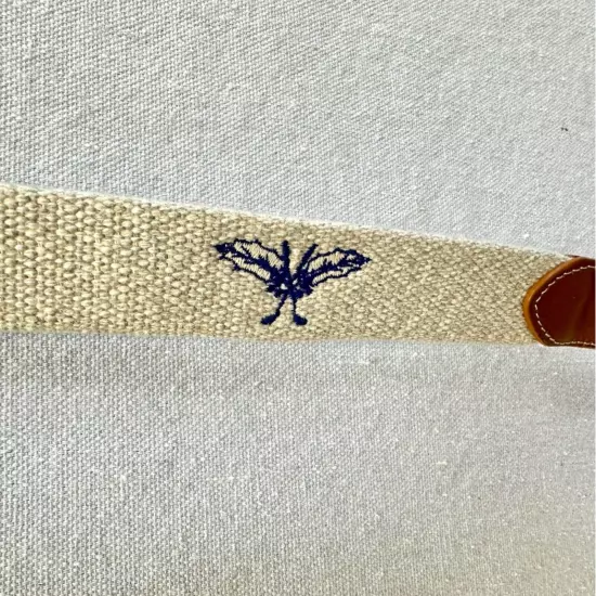 Peter Millar Hollywood Golf Club Logo 1989 Cotton Canvas Belt Mens Size 40