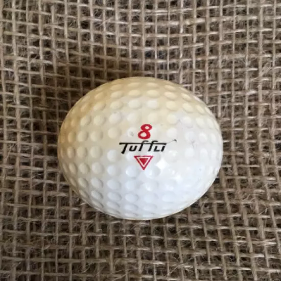 RARE LOGO Dunlop Tuf Fli #8 Red Triangle Vintage Golf Ball RARE