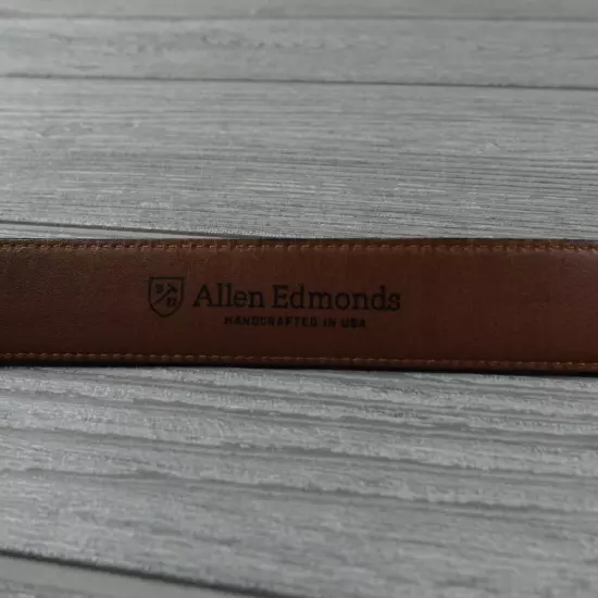 Allen Edmonds Black Leather Dress Belt Men's Size 38 95 Made in USA 96631